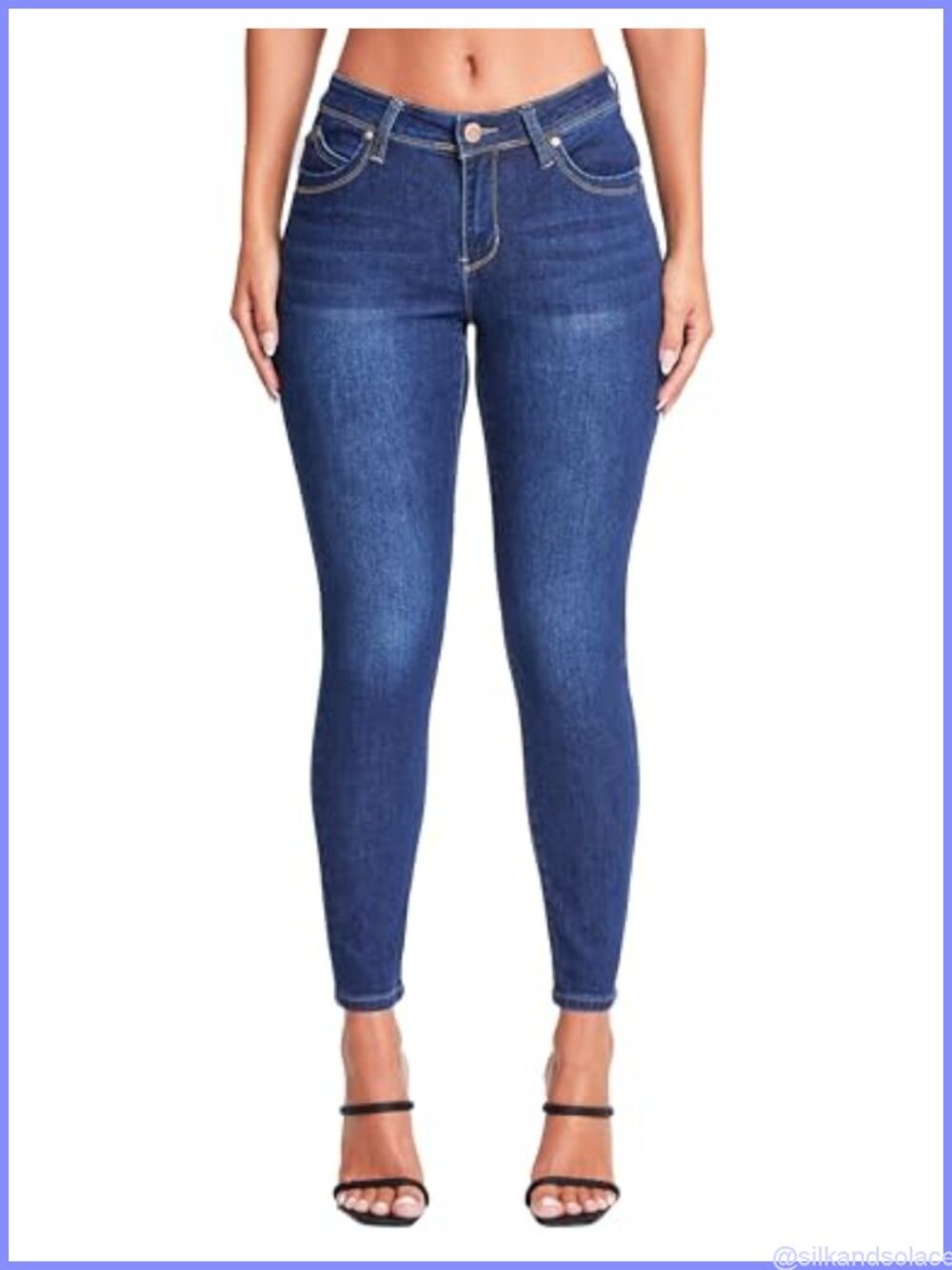 YMI Wannabettabutt Mid-Rise Skinny Jeans Recycled Stretch Denim